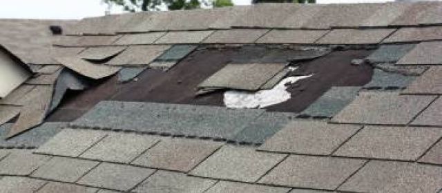 Missing Shingles on the home roof
